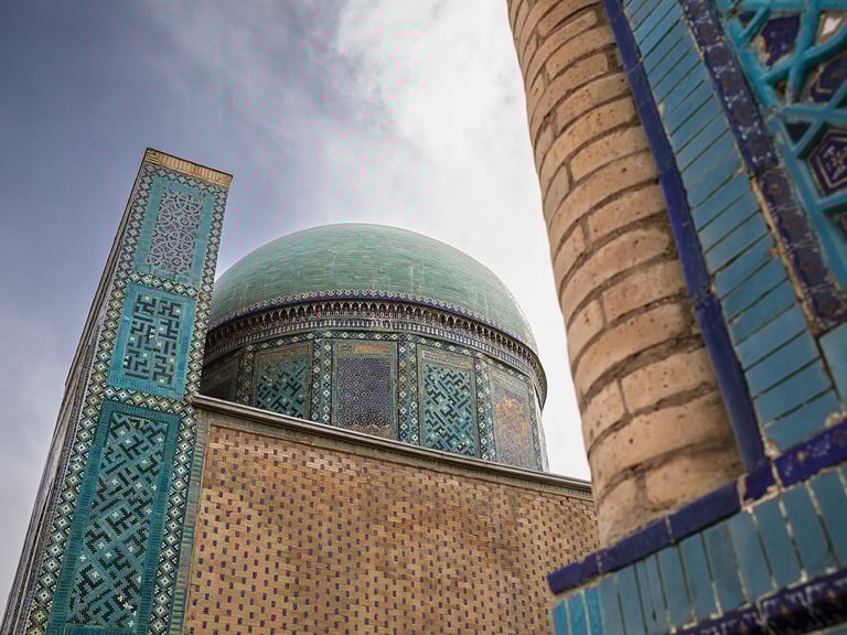 Mausolée Samarket Ouzbékistan Nécropole De Shohizinda