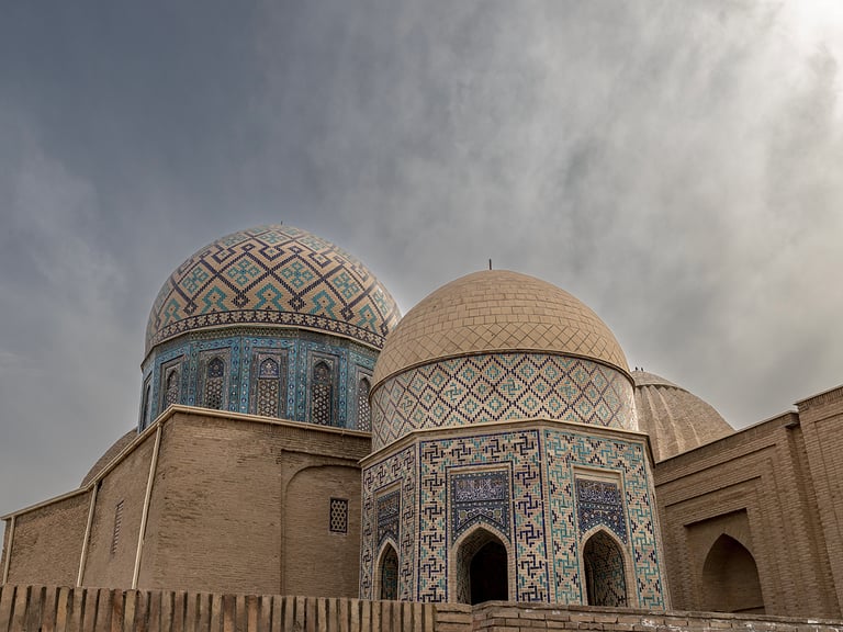 Mausolée Samarket Ouzbékistan Nécropole De Shohizinda