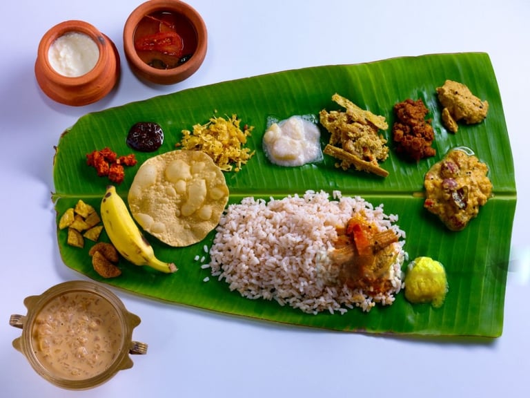 kerala traditional wedding sadhya