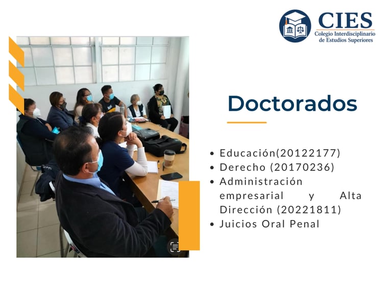 Doctorados que se imparten en el CIES