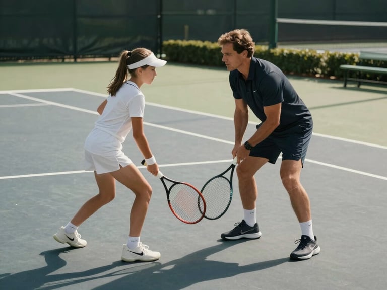 Man serving a tennis ball on a court.