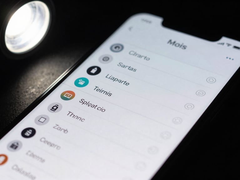 Tight close-up of an Android phone showing a task-dispatch interface with a clean list layout and status indicators, studio flash from the upper left, matte screen surface, no reflections, monochromatic UI