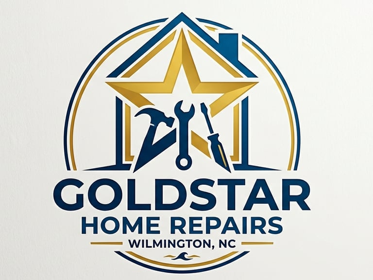 Goldstar Home Repairs logo for handyman services in Wilmington, NC.