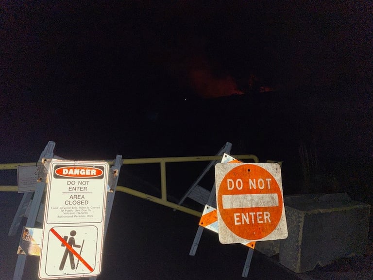 Kilauea Eruption Viewing Hawai'i Volcano National Park