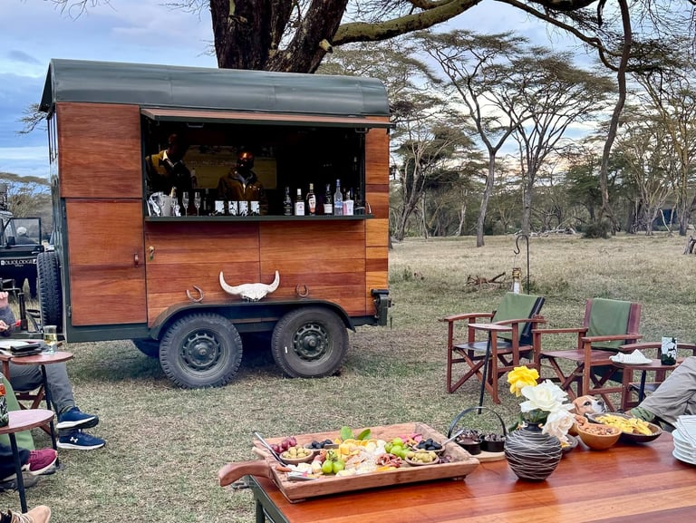 Solio Lodge Kenya sundowners