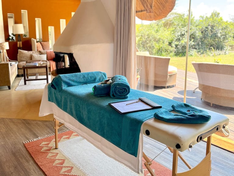 Solio Lodge Kenya massage bed