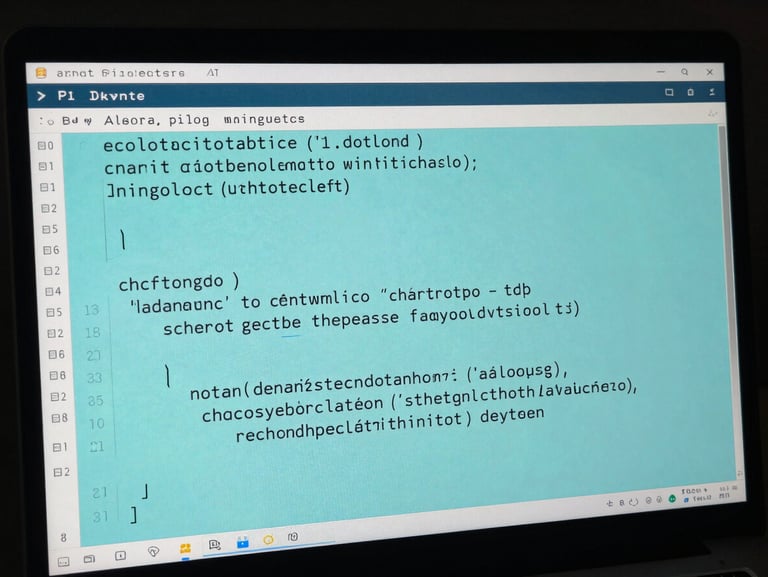 A high-contrast software terminal showing clean Python code for a neural network validation loop, cool clinical teal syntax highlighting, dark background.