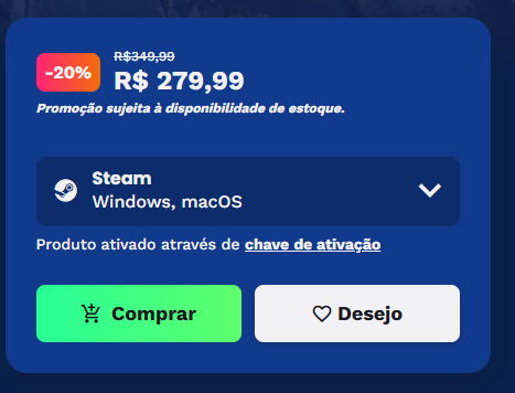 Preço do Jogo Crimson Desert na Nuvem