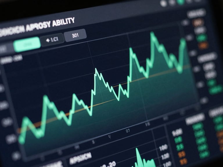 Macro close-up of a high-fidelity deliverability dashboard, glowing emerald line charts on a deep obsidian screen, sharp technical UI details.