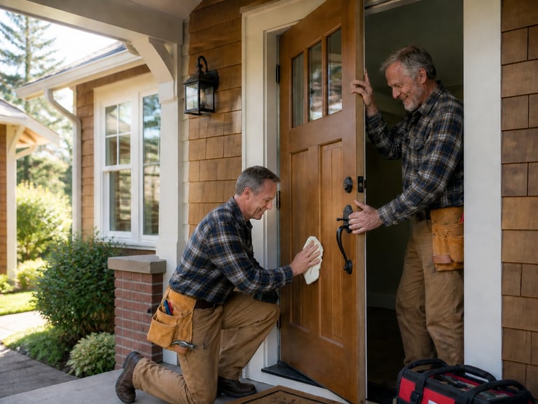 Handyman Services Twin Cities - Hanging Door 