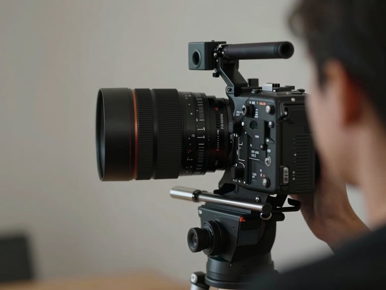 Flat, unedited video frame of an interview, dull colors, no graphics, showing a standard raw camera profile.