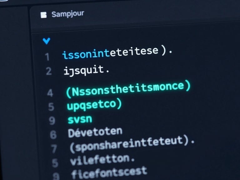 Sleek dark-mode IDE interface showing a clean JSON payload with routing telemetry data, glowing electric cyan syntax highlighting on a deep navy background.