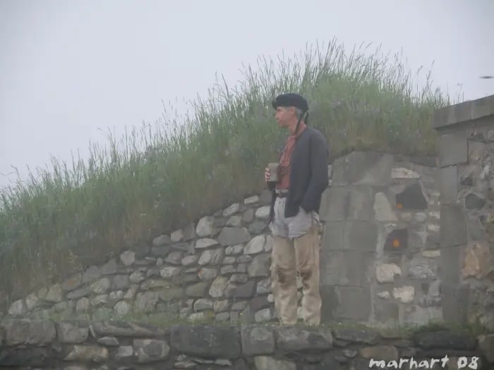 Soldat, Louisbourg. reconstitution historique.