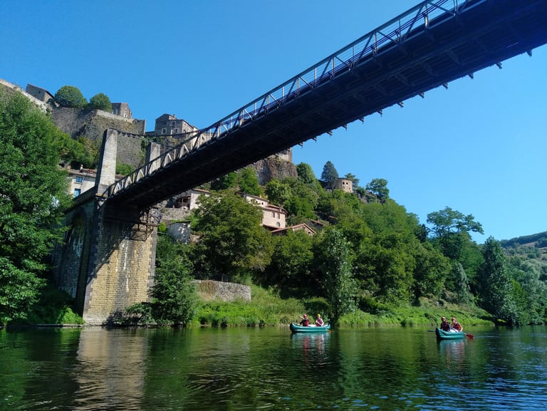 Itinérance vacances Haut Allier aventure famille semaine été juillet août 2025 prades brioude 
