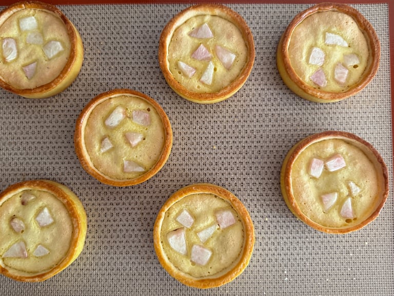 tartelette avec amandine nectarine