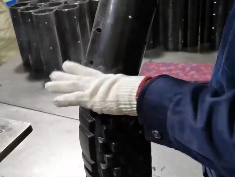 Joint line trimming to ensure smooth finish on foam rollers