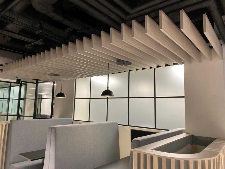 Individualizuotos akustinės plokštės DECOSONA, pritaikytos interjero sprendimams