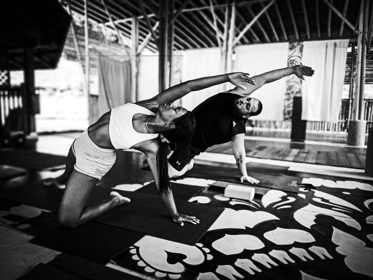 Flexibility in yoga is about controlled, balanced movement within a safe range of motion