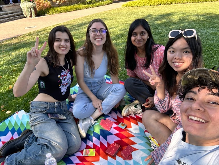 Penn State IEEE student members at a picnic hosted by the social pillar