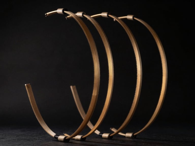 Motion-blurred arcs of nunchaku chains, high-contrast athletic photography, low-key lighting