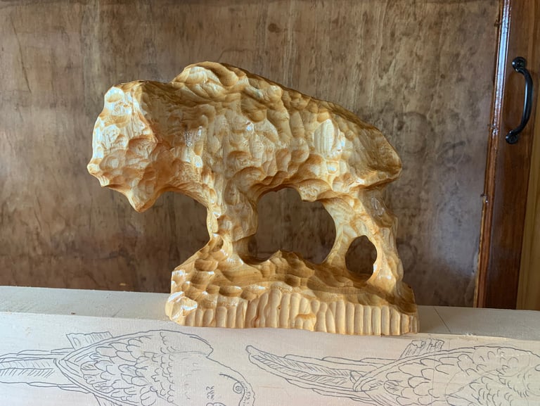 Carved by Tom Anstett