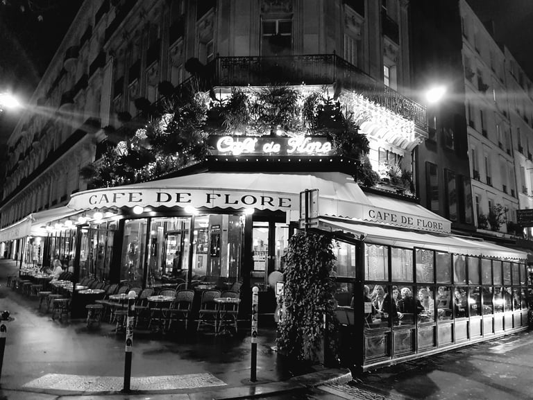 Café de Flore en Paris para un primer meeting