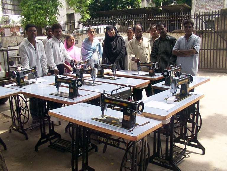 Sewing Machine Donations at Ahmedabad