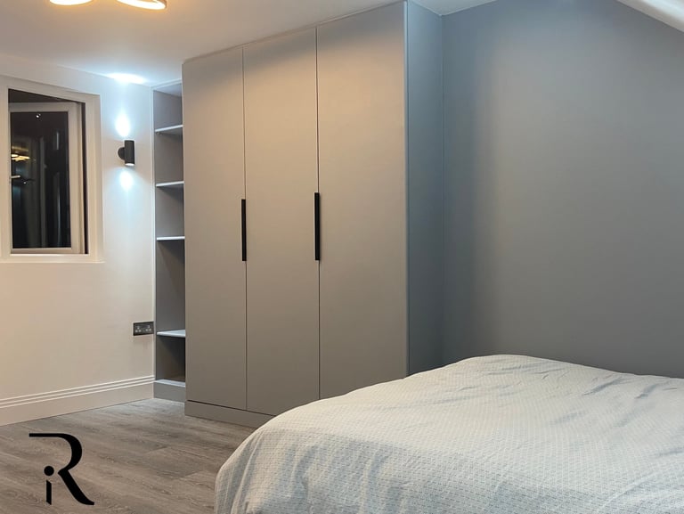 Loft Conversion After With Custom Made Wardrobe