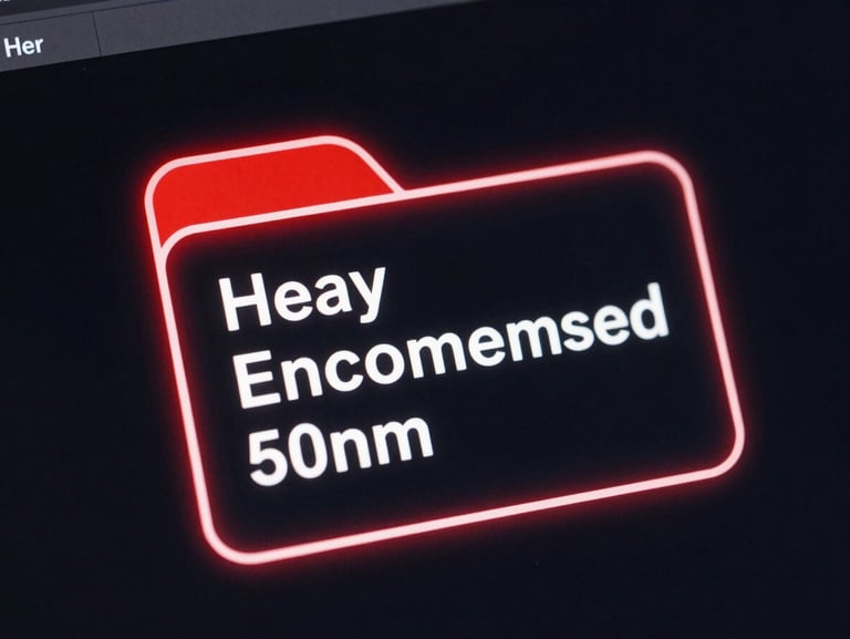 Sleek tech photography, high contrast macro shot of a heavy uncompressed image file size warning on a dark screen, glowing red accent