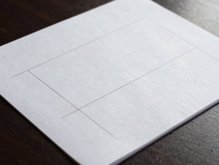 Macro shot of structured legal documents on a dark textured desk, side-lit with deep shadows, showing clean lines and high-quality paper texture.