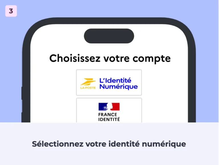 Sélectionnez votre identité numérique
