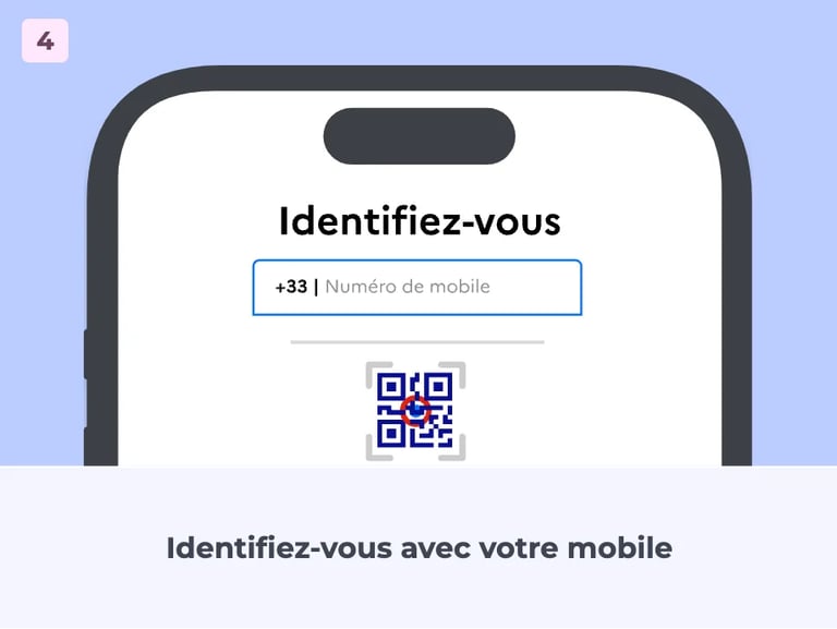 Identifiez-vous avec votre mobile