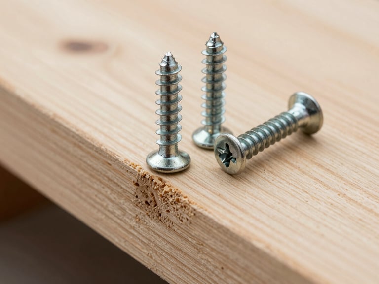 Close-up of a clean deck joint with heavy-duty structural screws and perfectly aligned pressure-treated timber.