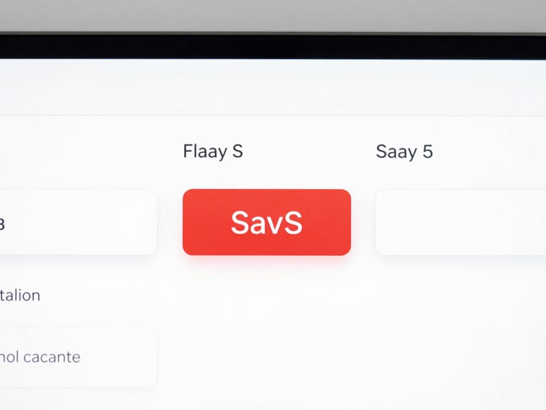 High-fidelity straight-on macro shot of a modern SaaS dashboard UI mockup, clean slate and white interface, sharp red accent button, bright studio lighting.