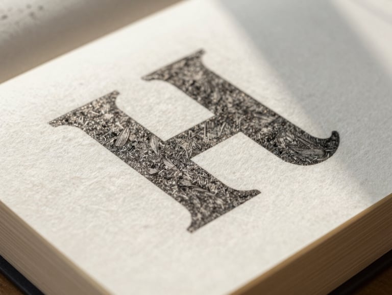 Extreme close-up of heavy cotton paper stock with dark letterpress ink, showing the deep texture of physical monograph pages under soft directional window light.