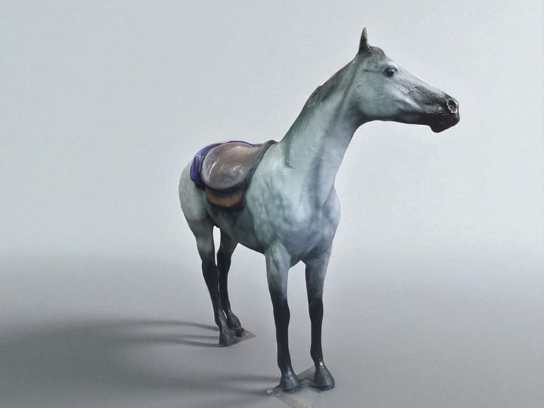 alquiler caballo fibra tamaño real