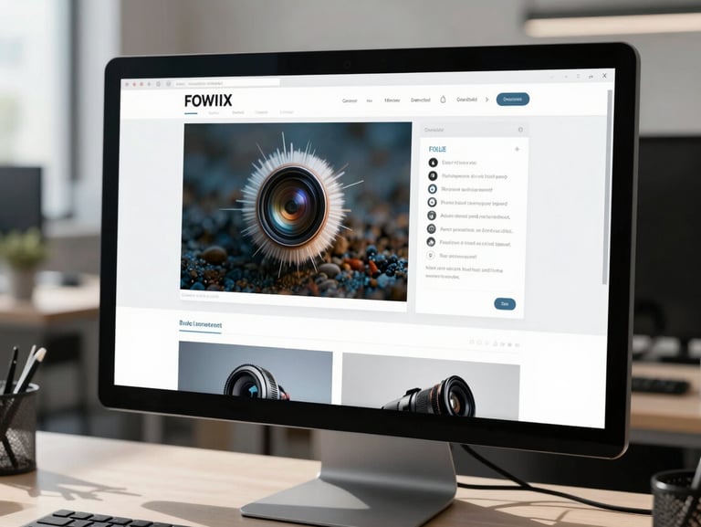Macro shot of a high-resolution website wireframe displayed on a modern physical screen, bright clinical daylight, sharp shadows, minimalist corporate workspace.