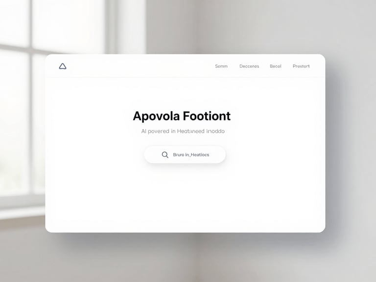 High-fidelity web application mockup of an AI-powered healthcare portal, minimalist slate interface, soft natural window light