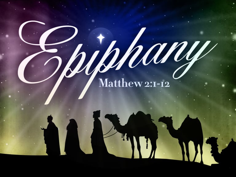 Image showing 3 Wise Men and biblical quote