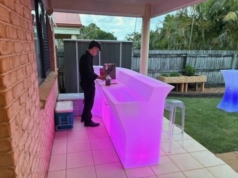 Glow Bar nightclub feels at a 18th Party in Cleveland, Redlands - party hire by SweetAz Co.