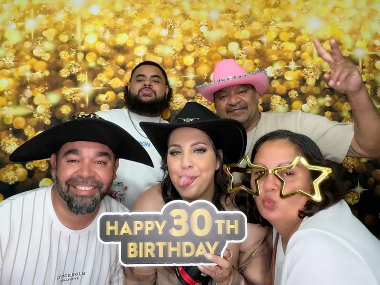 Photo Booth spotted at a 30Th Birthday in Jacobswell, Gold Coast - party hire by SweetAz Co.
