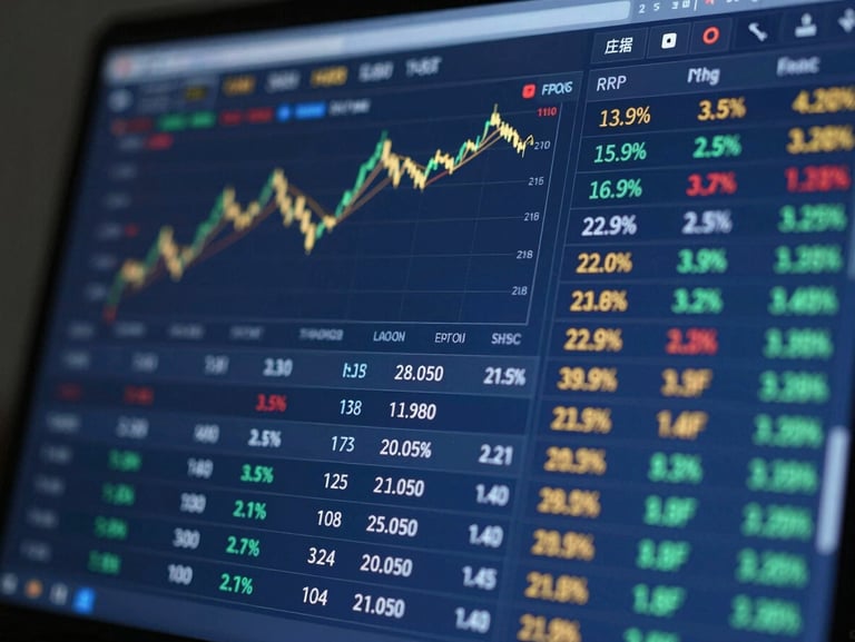 A macro close-up of a high-fidelity financial UI dashboard showing real-time transactional data flows, cool blue studio lighting with sharp gold highlights, clean architectural nodes in the background.