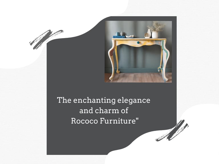 Example of Rococo style furniture for blog post