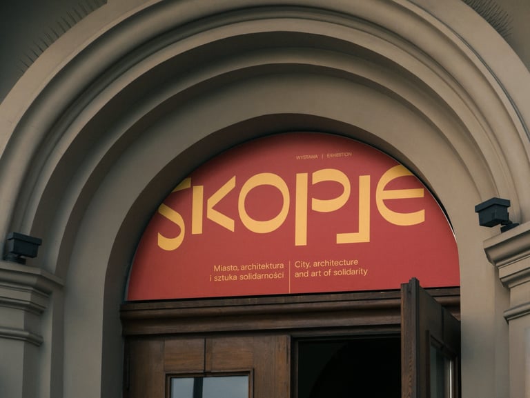 Skopje exhibition visual identity