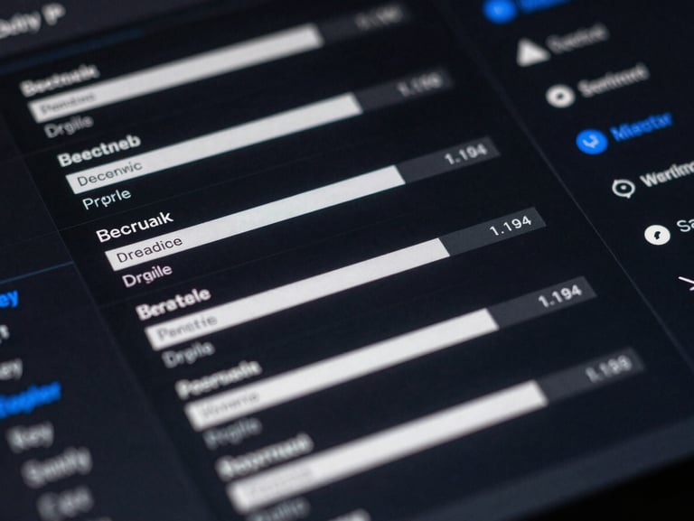Macro screenshot of a dark-mode cryptographic key management dashboard, sharp blue accents, high-contrast.