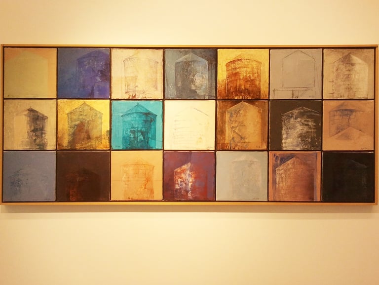 Composition by Pedro Cano, exhibited at his Foundation - Museum in Blanca.