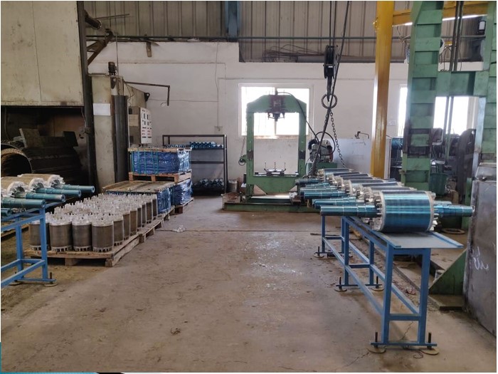 a factory floor plan of a factory with a lot of machines