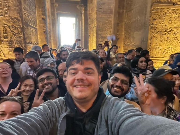 Temple of Horus completely packed