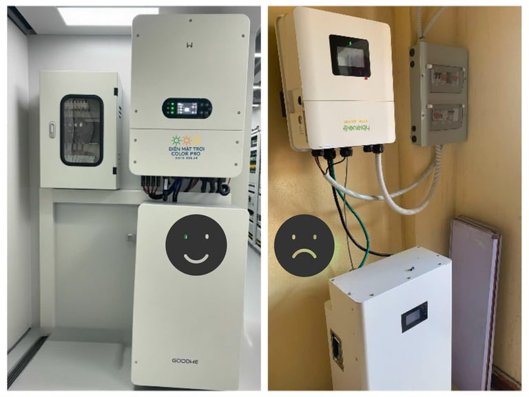 Khu vực tủ điện cần đi dây gọn gàng, có ống bọc thép bảo vệ dây dẫn không bị chuột cắn và va quệt.