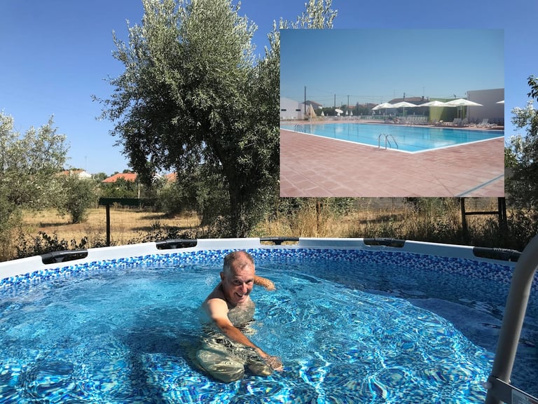 foto afkoel buitenbad Vakantie appartement